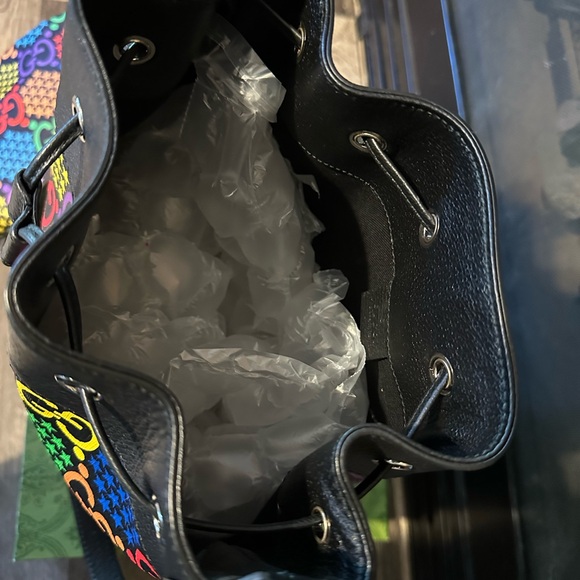 Gucci Supreme monogram Psychedelic bucket bag - Picture 12 of 13
